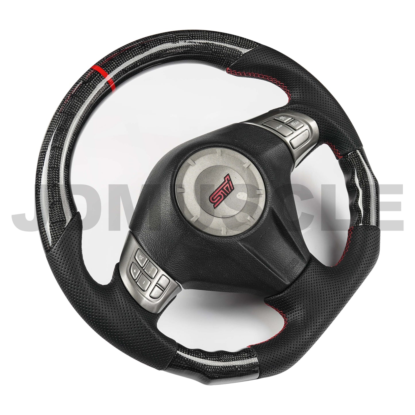 JDMuscle 08-14 WRX/STI Custom Carbon Fiber Steering Wheel