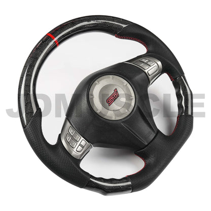 JDMuscle 08-14 WRX/STI Custom Carbon Fiber Steering Wheel
