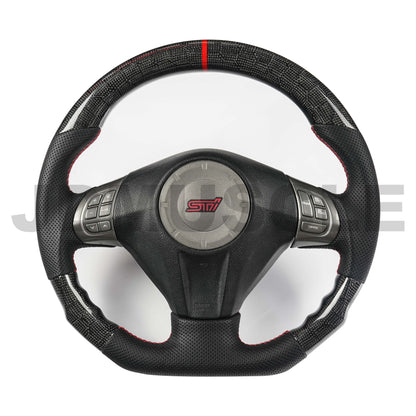 JDMuscle 08-14 WRX/STI Custom Carbon Fiber Steering Wheel
