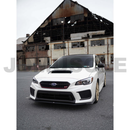JDMuscle Forged Carbon Fiber Hood Scoop Trim Cover - 2015+WRX/STI