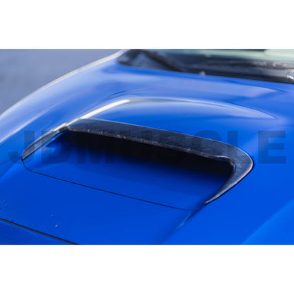 JDMuscle Forged Carbon Fiber Hood Scoop Trim Cover - 2015+WRX/STI