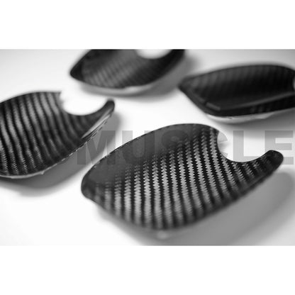 JDMuscle [15-21 WRX/STI] Tanso Carbon Fiber Door Bowl Trim Covers - Graveyard Performance