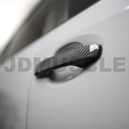 JDMuscle [15-21 WRX/STI] Carbon Fiber Door Handle Covers - Graveyard Performance