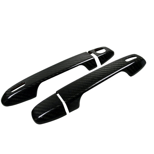 JDMuscle Tanso Carbon Fiber Door Handle Covers - FR-S/BRZ - Graveyard Performance