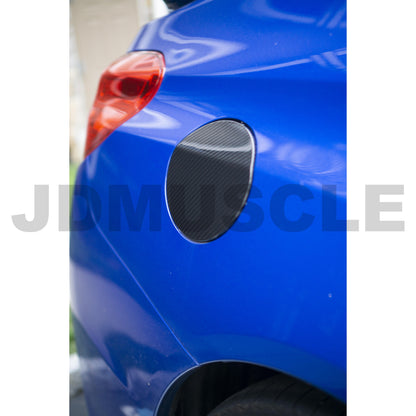 JDMuscle [15-21 WRX/STI] Tanso Carbon Fiber Fuel Door Cover - Graveyard Performance