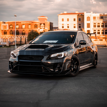 JDMuscle [15-21 WRX/STI] Carbon Fiber Hood V2 w/ Heat Extract - Graveyard Performance