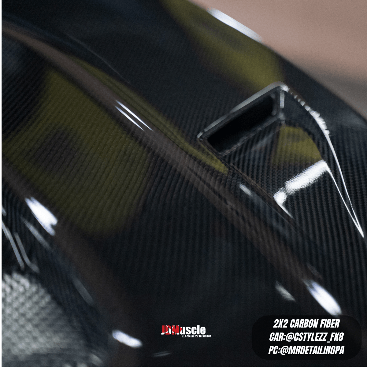 JDMuscle Tanso Carbon Fiber Hood VS Style 2017+ Honda Civic Type R FK8 *Special Order No Cancelations - Graveyard Performance