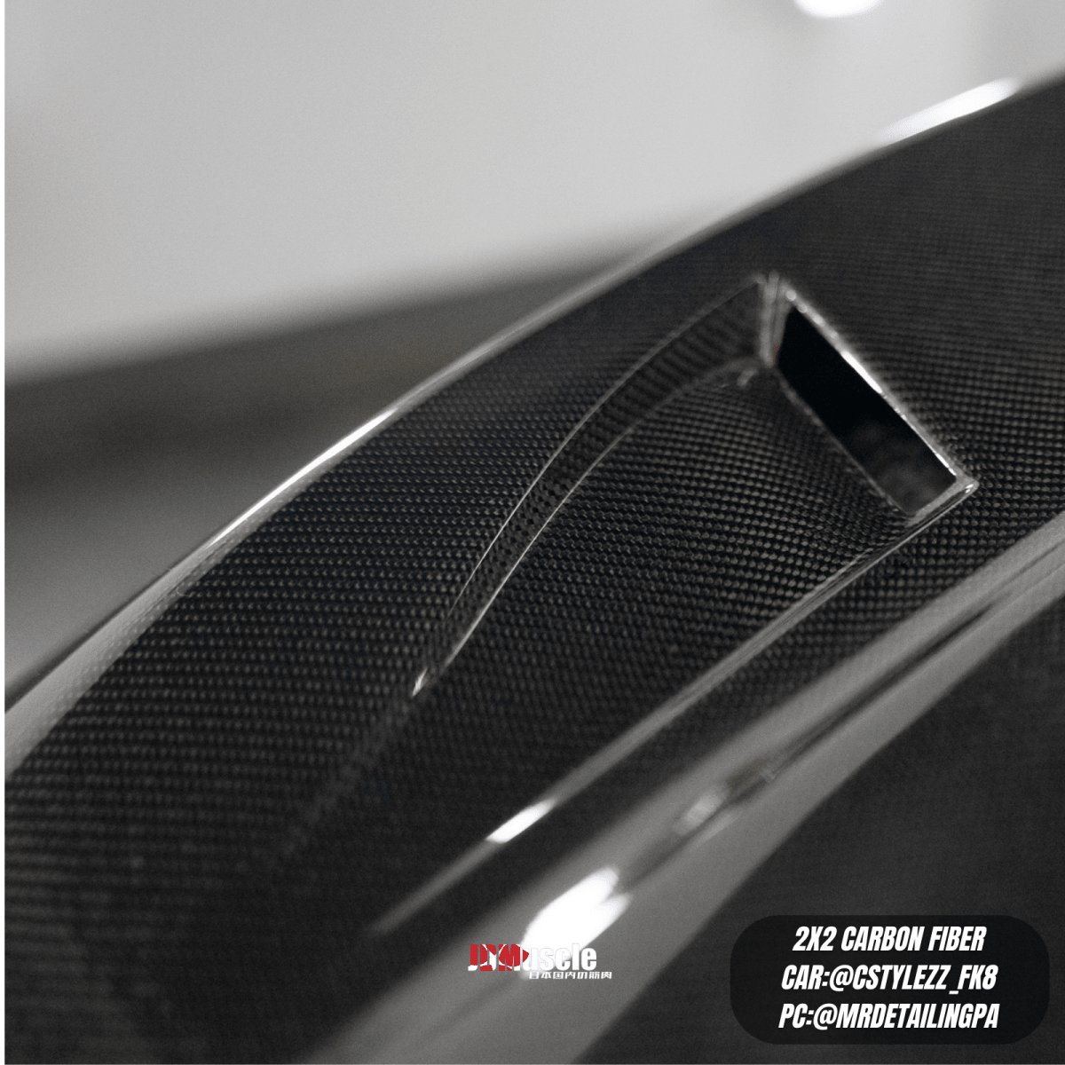 JDMuscle Tanso Carbon Fiber Hood VS Style 2017+ Honda Civic Type R FK8 *Special Order No Cancelations - Graveyard Performance