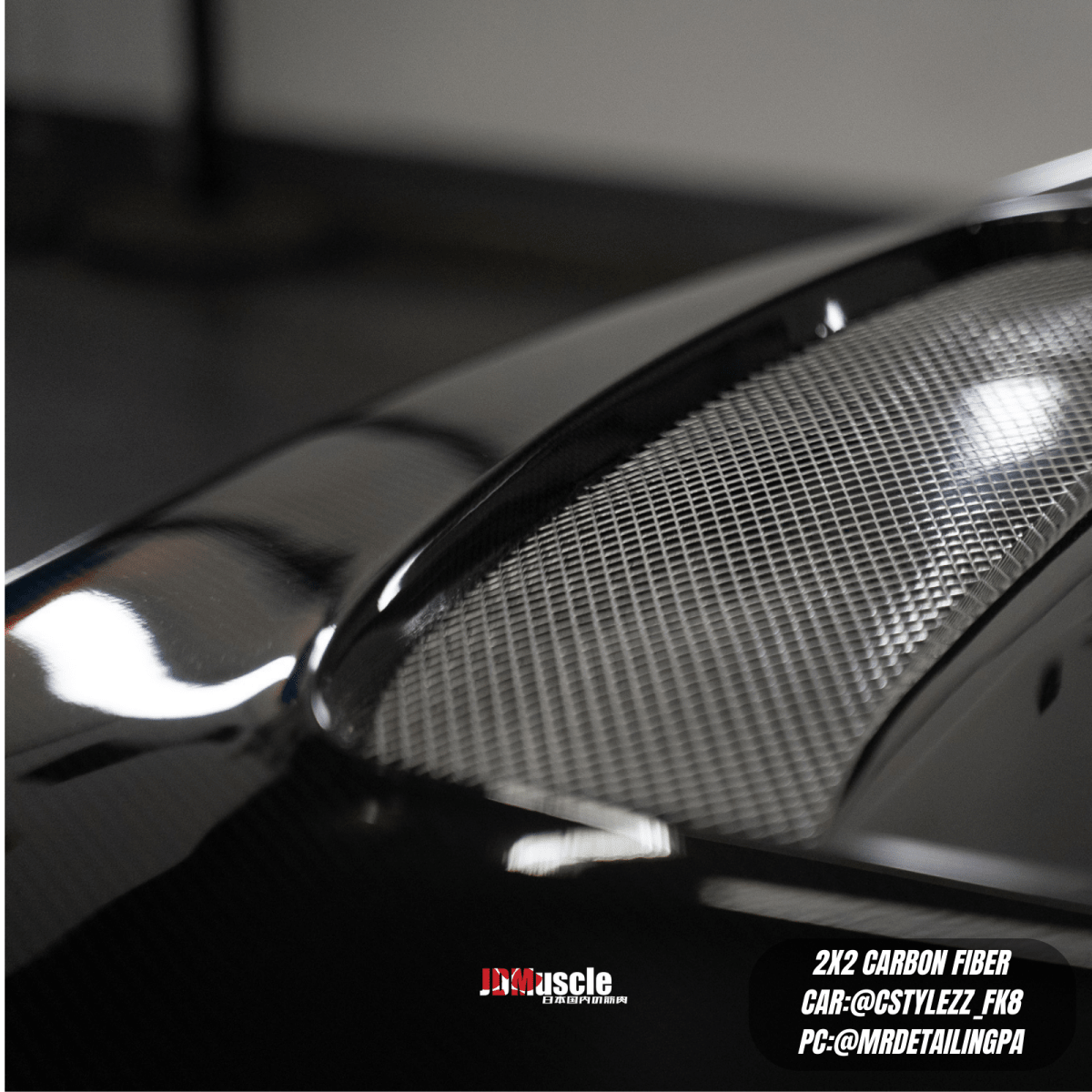 JDMuscle Tanso Carbon Fiber Hood VS Style 2017+ Honda Civic Type R FK8 *Special Order No Cancelations - Graveyard Performance