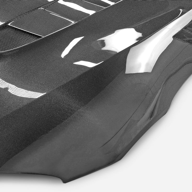 JDMuscle Tanso Carbon Fiber Hood VS Style  - 2020+ Toyota Supra GR A90/A91 - Graveyard Performance