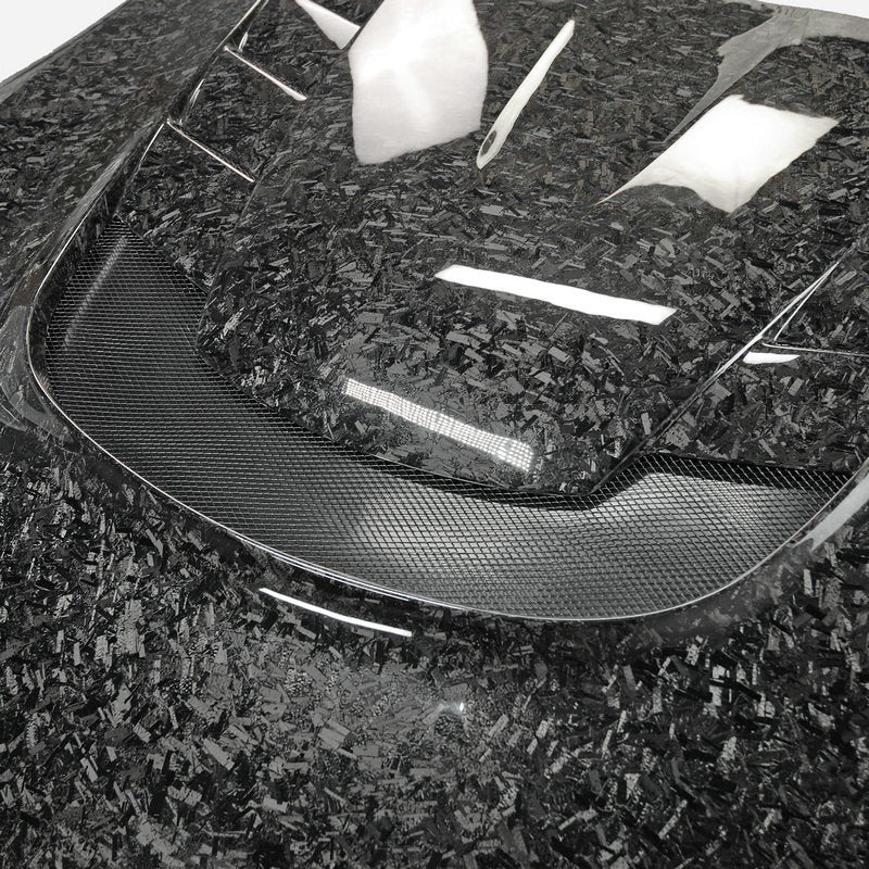 JDMuscle Tanso Carbon Fiber Hood VS Style  - 2020+ Toyota Supra GR A90/A91 - Graveyard Performance