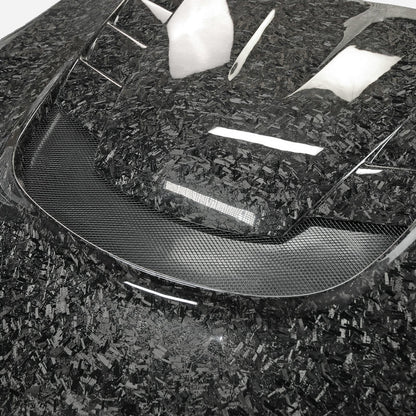 JDMuscle Tanso Carbon Fiber Hood VS Style  - 2020+ Toyota Supra GR A90/A91 - Graveyard Performance