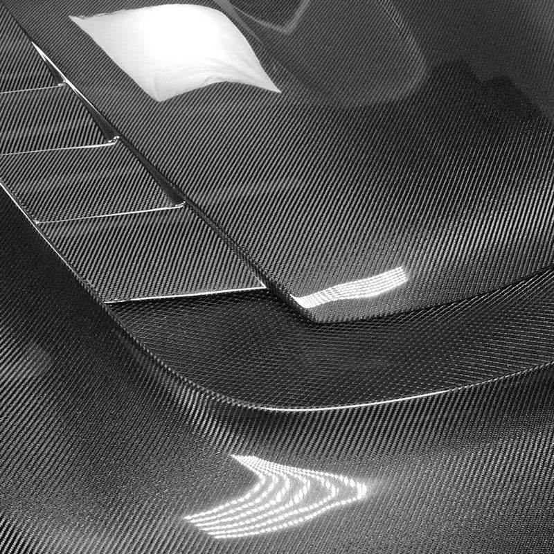 JDMuscle Tanso Carbon Fiber Hood VS Style  - 2020+ Toyota Supra GR A90/A91 - Graveyard Performance