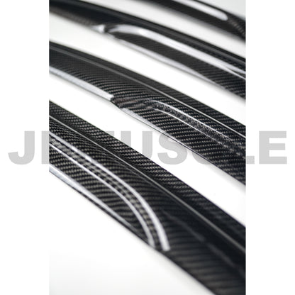 JDMuscle [15-21 WRX/STI] V2 Carbon Fiber Rain Guards / Window Visors - Graveyard Performance