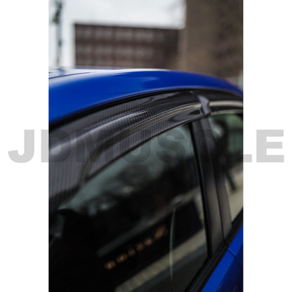 JDMuscle [15-21 WRX/STI] V2 Carbon Fiber Rain Guards / Window Visors - Graveyard Performance