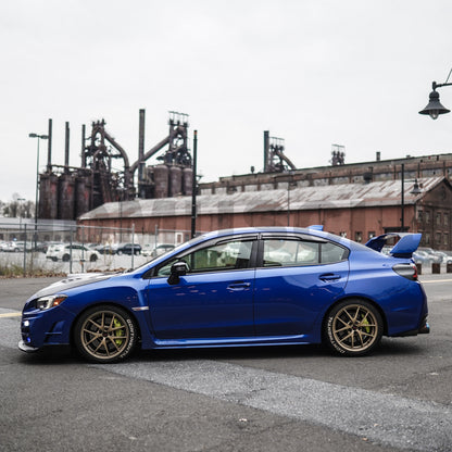 JDMuscle [15-21 WRX/STI] V2 Carbon Fiber Rain Guards / Window Visors - Graveyard Performance