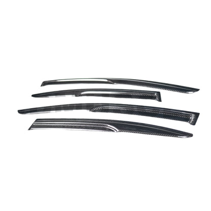 JDMuscle [15-21 WRX/STI] V2 Carbon Fiber Rain Guards / Window Visors - Graveyard Performance