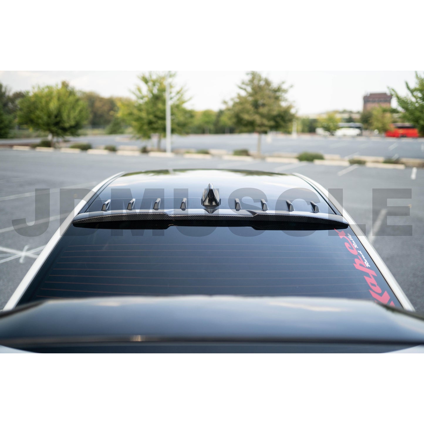 JDMuscle 15-21 WRX/STI Carbon Fiber Roof Spoiler V2