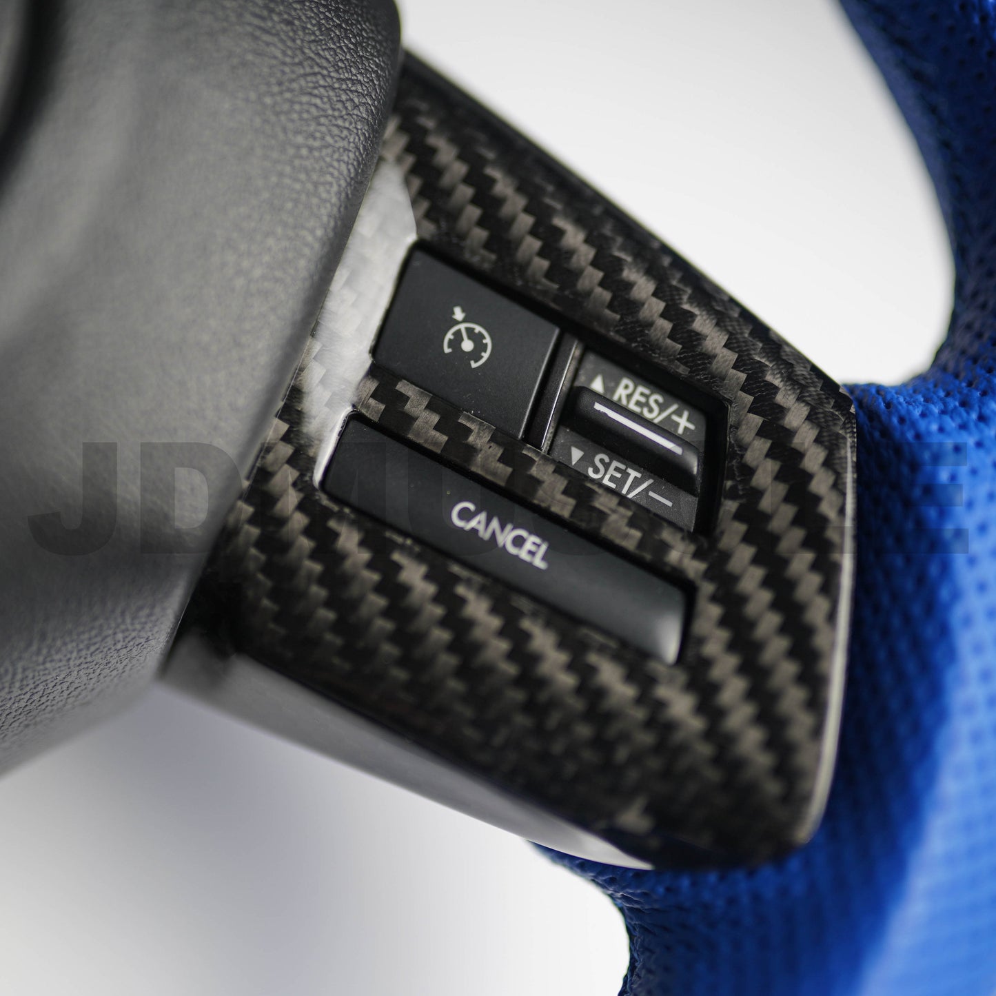 JDMuscle [15* WRX/STI MT] Tanso Carbon Fiber Steering Wheel Covers