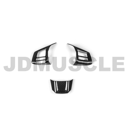 JDMuscle [19+ WRX MT/STI] Tanso Carbon Fiber Steering Wheel Covers