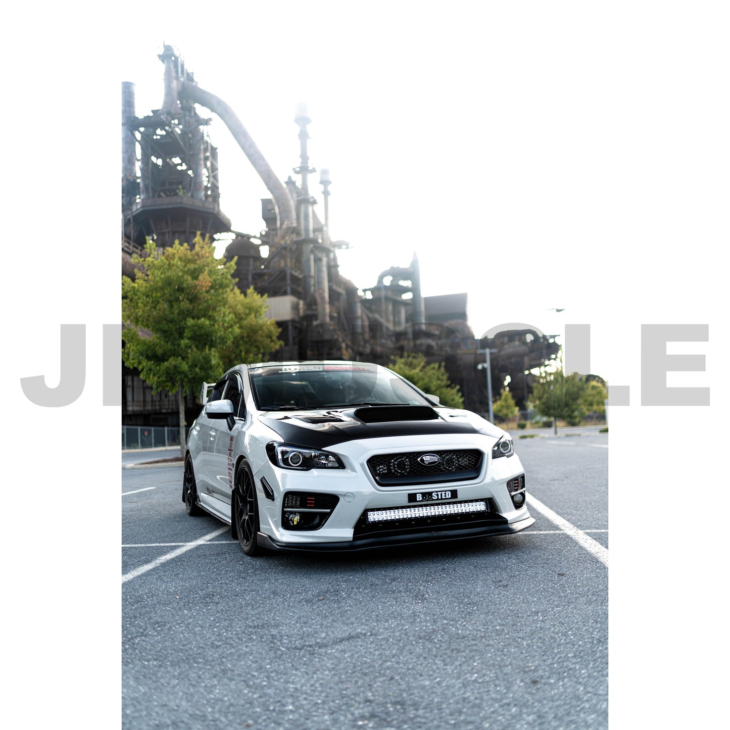JDMuscle 15-21 WRX/STI Tanso Carbon Fiber/Painted Canards V1