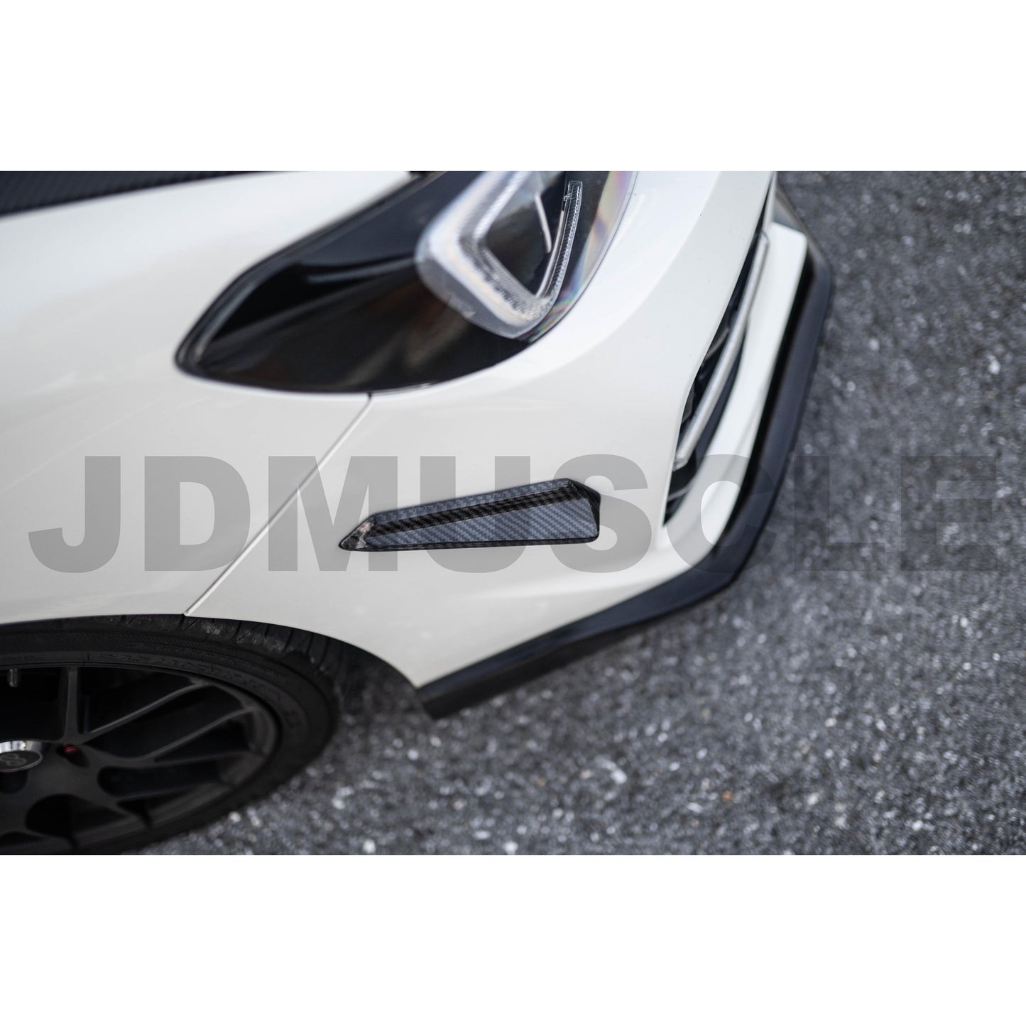 JDMuscle 15-21 WRX/STI Tanso Carbon Fiber/Painted Canards V1