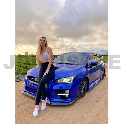 JDMuscle [15-17 WRX/STI] Carbon Fiber CS Style Front Bumper  Lip - Graveyard Performance