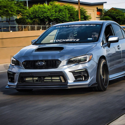 JDMuscle [18-21 WRX/STI] CS Style Carbon Fiber Front Bumper Lip - Graveyard Performance