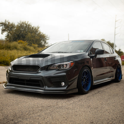 JDMuscle [18-21 WRX/STI] CS Style Carbon Fiber Front Bumper Lip - Graveyard Performance