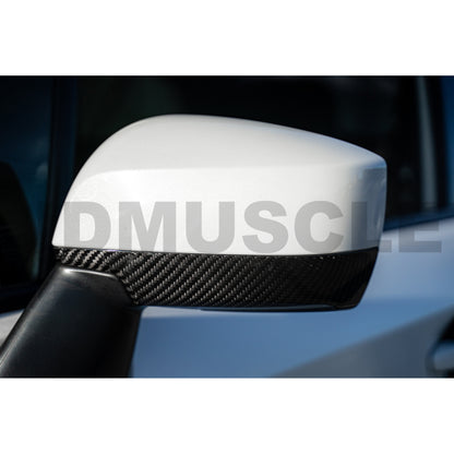 JDMuscle [15-21 WRX/STI] Tanso Pre-preg Carbon Fiber Side Mirror Lower Trim Covers - Graveyard Performance