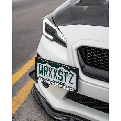 JDMuscle 15-17 WRX/STI VR Style Carbon Fiber Front Bumper Lip - Graveyard Performance