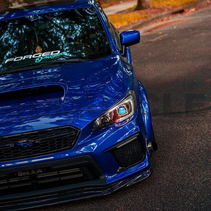JDMuscle [18-21 WRX/STI] VR STYLE FRONT CARBON FIBER LIP - Graveyard Performance