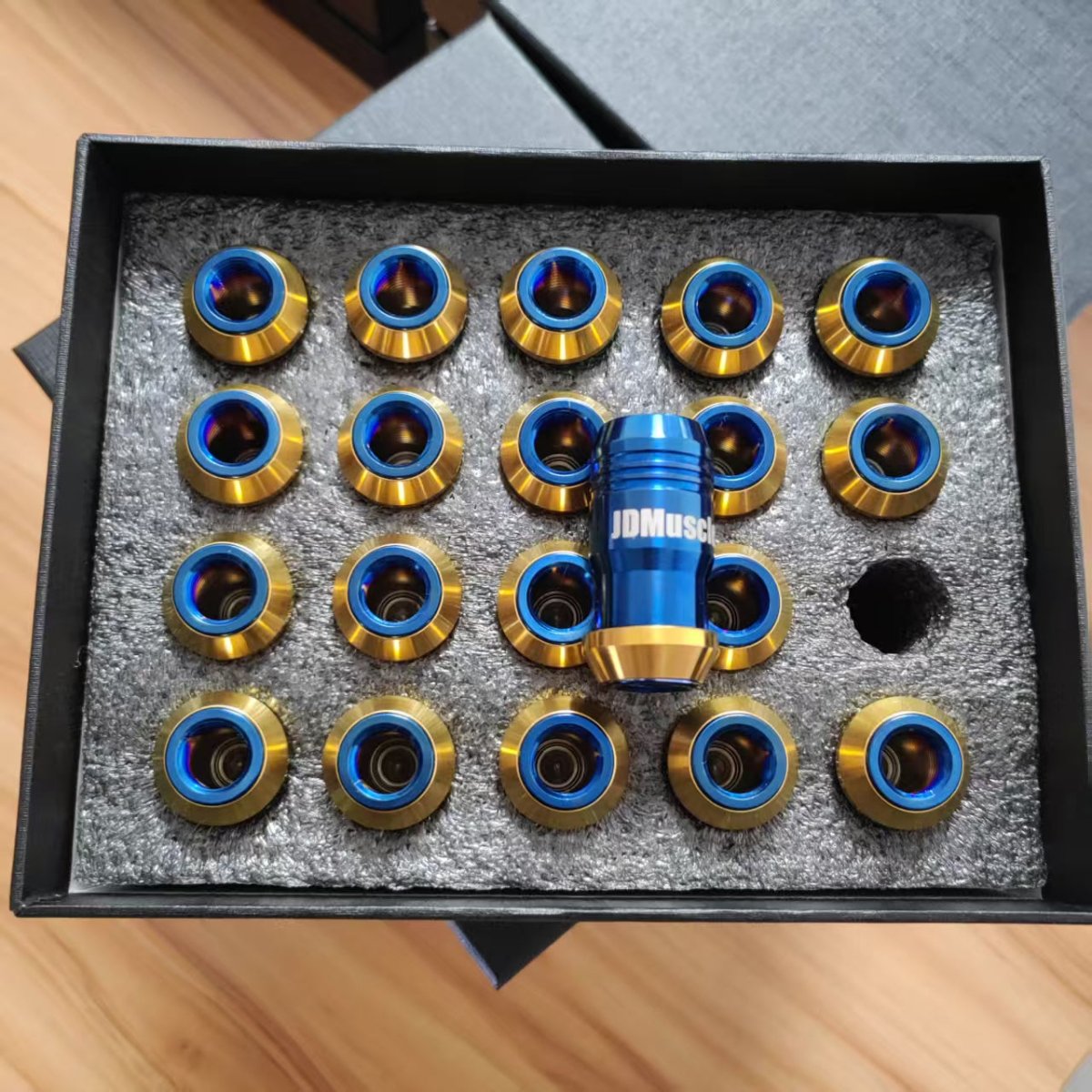 JDMuscle Titanium Lug Nuts 12x1.25 [Universal Fitment-Subaru Nissan Inifiniti, Incl. 22+ WRX, 15-21 WRX/STI] - Graveyard Performance