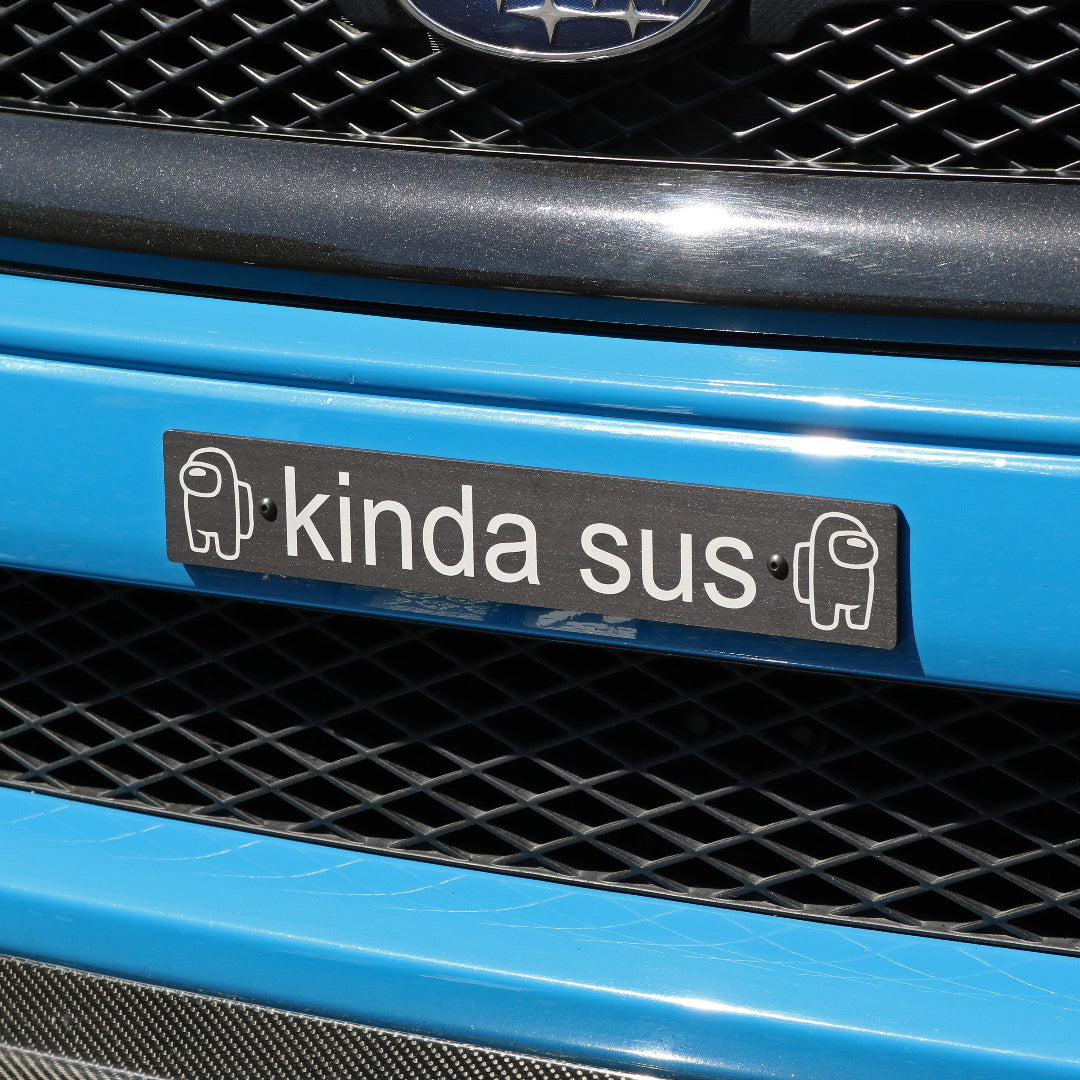 Billetworkz "Kinda Sus" License Plate Delete - Graveyard Performance