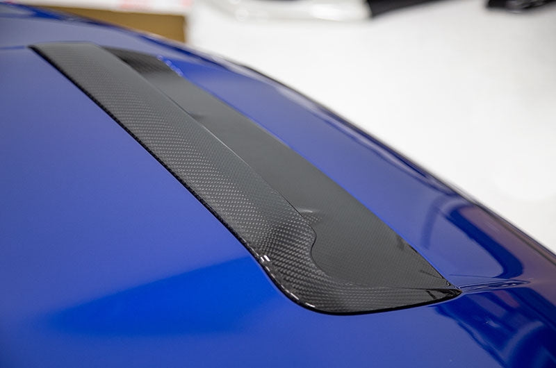 OLM A1 Aggressive Carbon Fiber Full Replacement Hood Scoop - 2015-2021 WRX / STI - Graveyard Performance