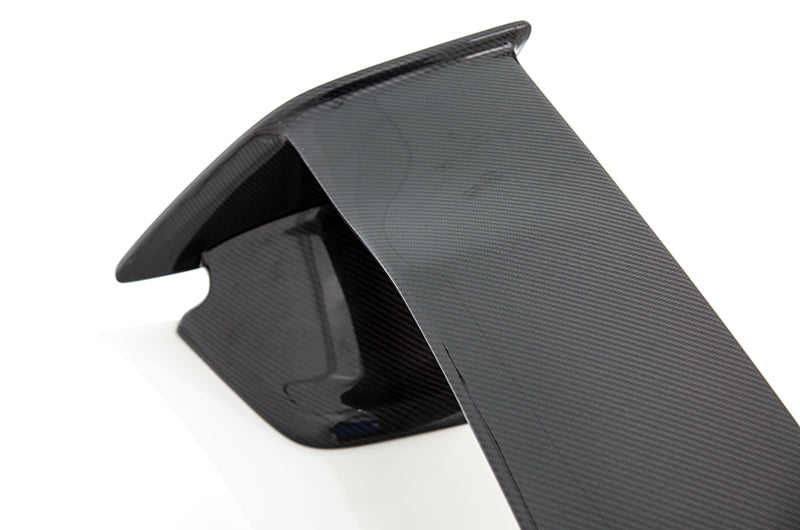 OLM Carbon Fiber OEM STI Style Spoiler with Carbon Bases - 2015-2021 Subaru WRX / STI - Graveyard Performance