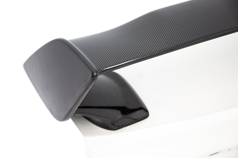 OLM Carbon Fiber OEM STI Style Spoiler with Carbon Bases - 2015-2021 Subaru WRX / STI - Graveyard Performance