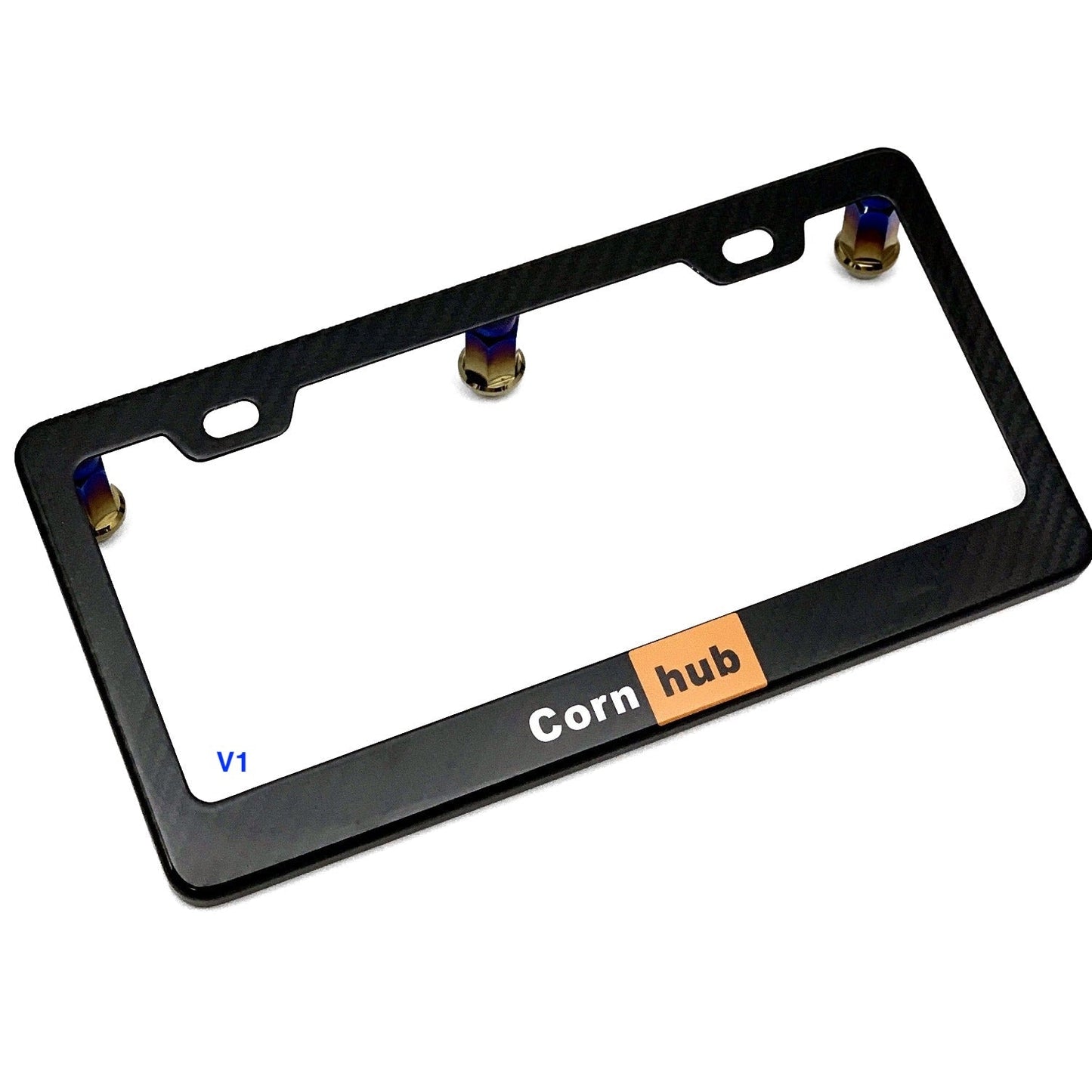 JDC Dry Carbon Fiber License Plate Frames (Gloss, Matte, & Forged) - Graveyard Performance
