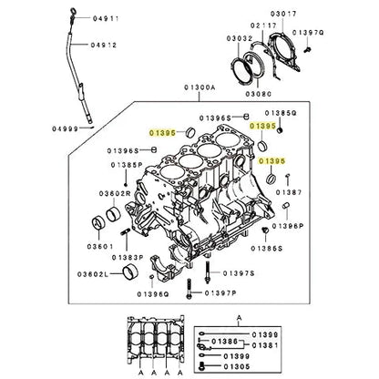 Mitsubishi OEM Engine Block Freeze Plug Set | 1990-1999 Mitsubishi Eclipse/Eagle Talon/Plymouth Laser, and 1992-2006 Mitsubishi 1-9 (MAP-MIT-1G-FRZPLG/MAP-MIT-2GEVO-FRZPLG) - Graveyard Performance