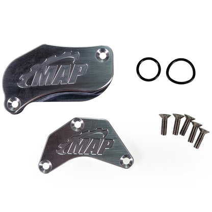 MAPerformance Honda L15 Timing Tensioner & Cam Holder Covers | 2016-2021 Honda Civic/CR-V/Accord 1.5T (HDAX-L15-TIC/CHC) - Graveyard Performance