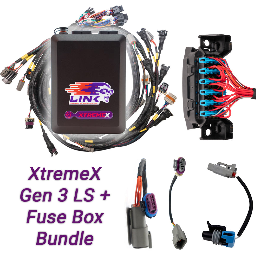 Gen3 LS Drive-By-Wire Bundle: G4X XtremeX ECU + LS Engine Harness + Fuse Box bundle - Graveyard Performance