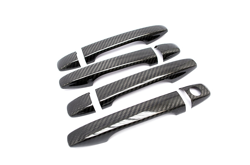 OLM Dry Carbon Fiber Door Handle Covers - 2015-2021 Subaru WRX / STI / 2014-2018 Forester / 2013-2017 Crosstrek - Graveyard Performance