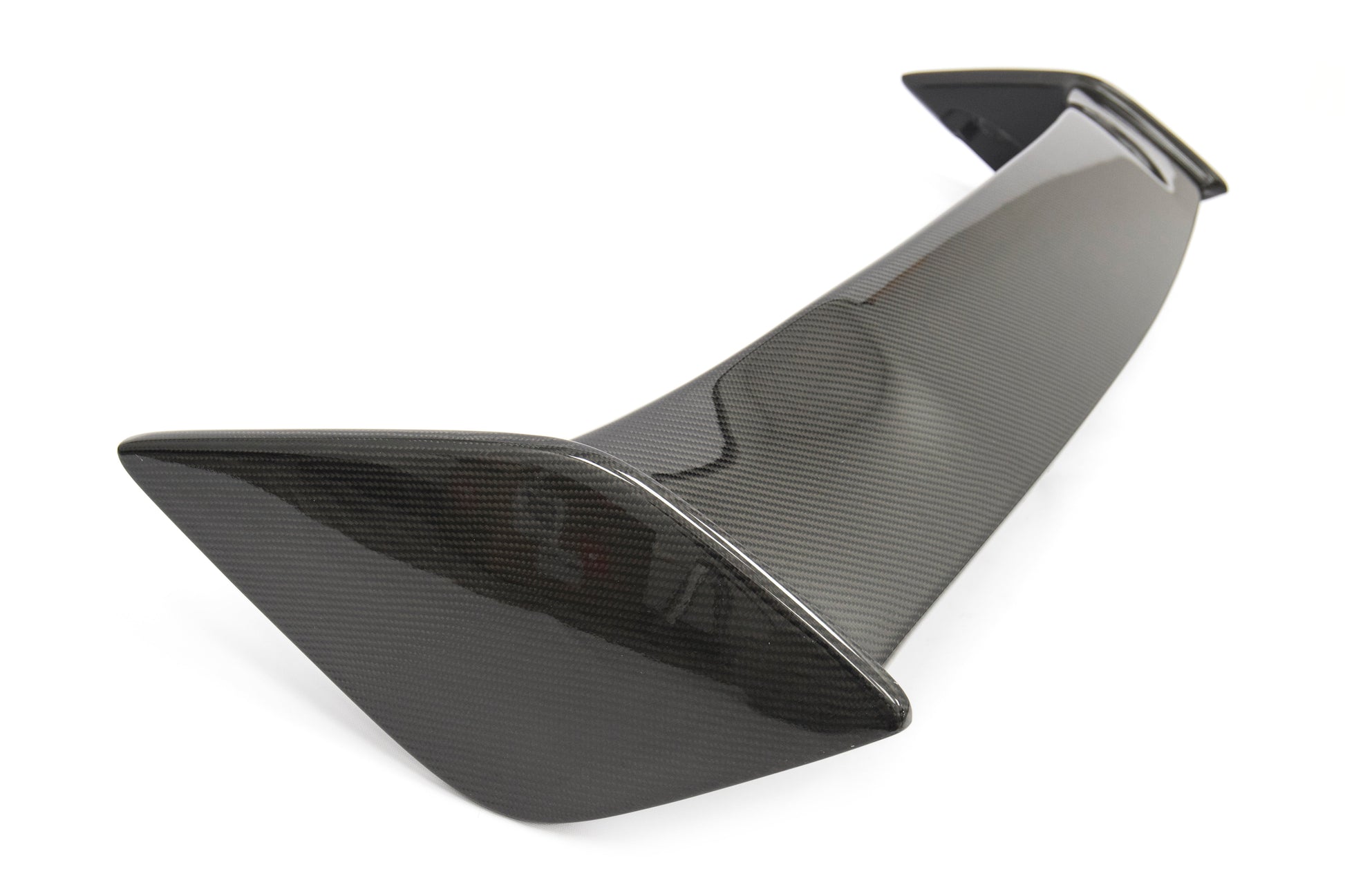 OLM Silverline Carbon Fiber OEM S Style Spoiler with Black Bases - 2015+ WRX / 2015+ STI - Graveyard Performance