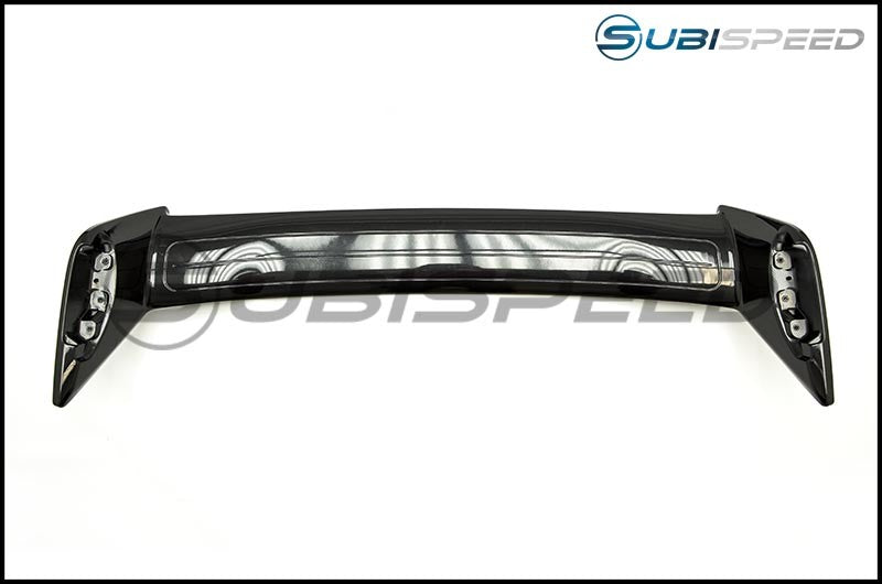 OLM STI Style Paint Matched Spoiler - Crystal Black Silica / Raven - 2015-2021 Subaru WRX / STI - Graveyard Performance
