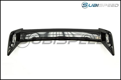 OLM STI Style Paint Matched Spoiler - Crystal Black Silica / Raven - 2015-2021 Subaru WRX / STI - Graveyard Performance