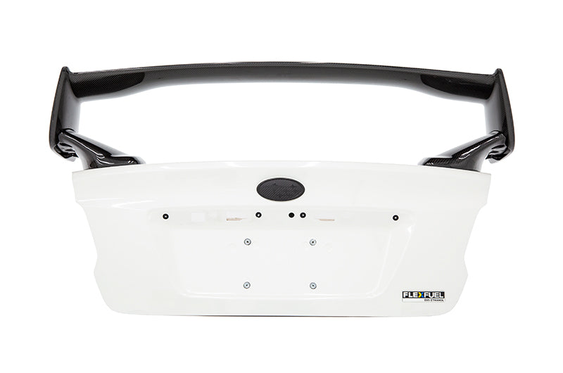 OLM Carbon Fiber OEM STI Style Spoiler with Carbon Bases - 2015-2021 Subaru WRX / STI - Graveyard Performance