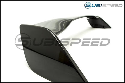 OLM STI Style Paint Matched Spoiler - Crystal Black Silica / Raven - 2015-2021 Subaru WRX / STI - Graveyard Performance
