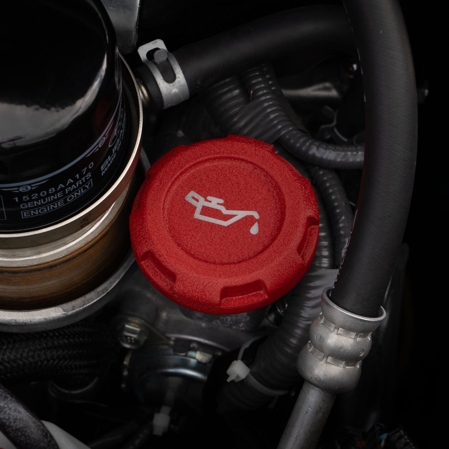 Billetworkz Oil Filler Cap - Subaru (2002+) - Graveyard Performance