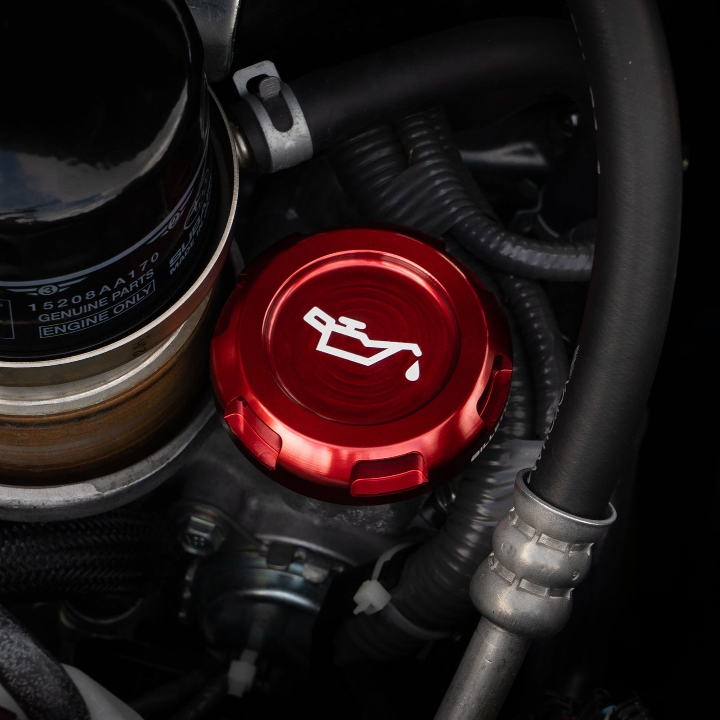 Billetworkz Oil Filler Cap - Subaru (2002+) - Graveyard Performance
