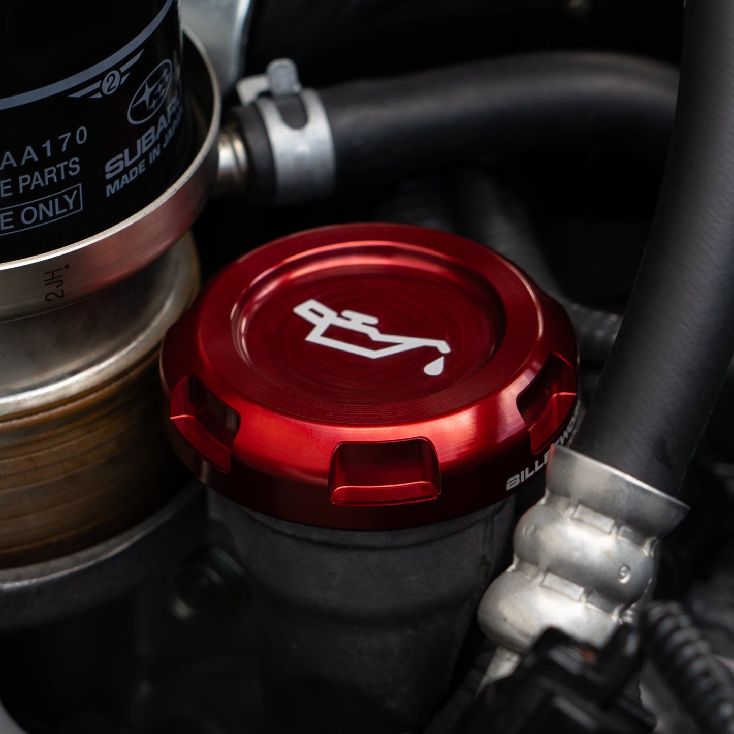 Billetworkz Oil Filler Cap - Subaru (2002+) - Graveyard Performance